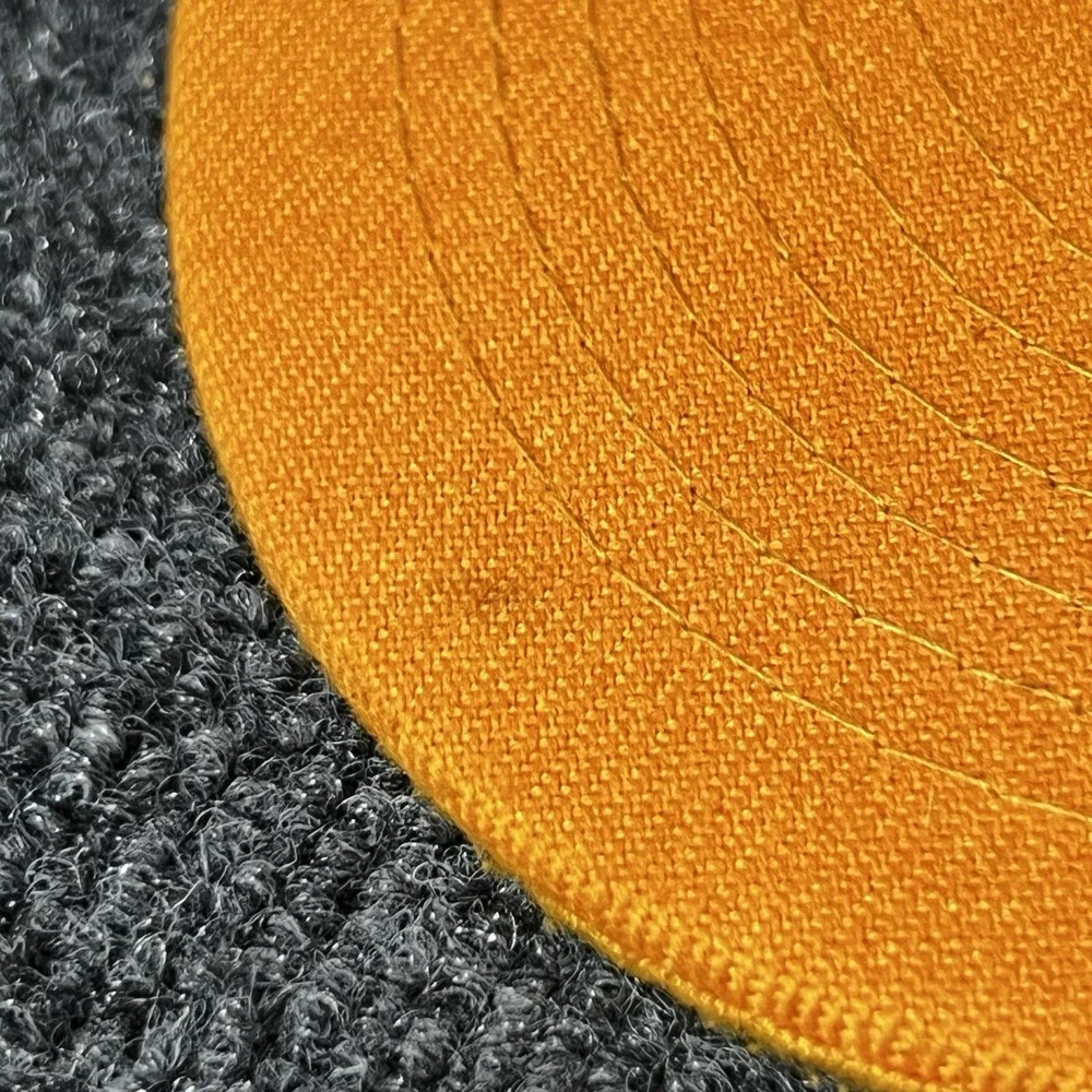 Vintage Obey Skateboarding Snapback Hat Black Yellow Orange One Size